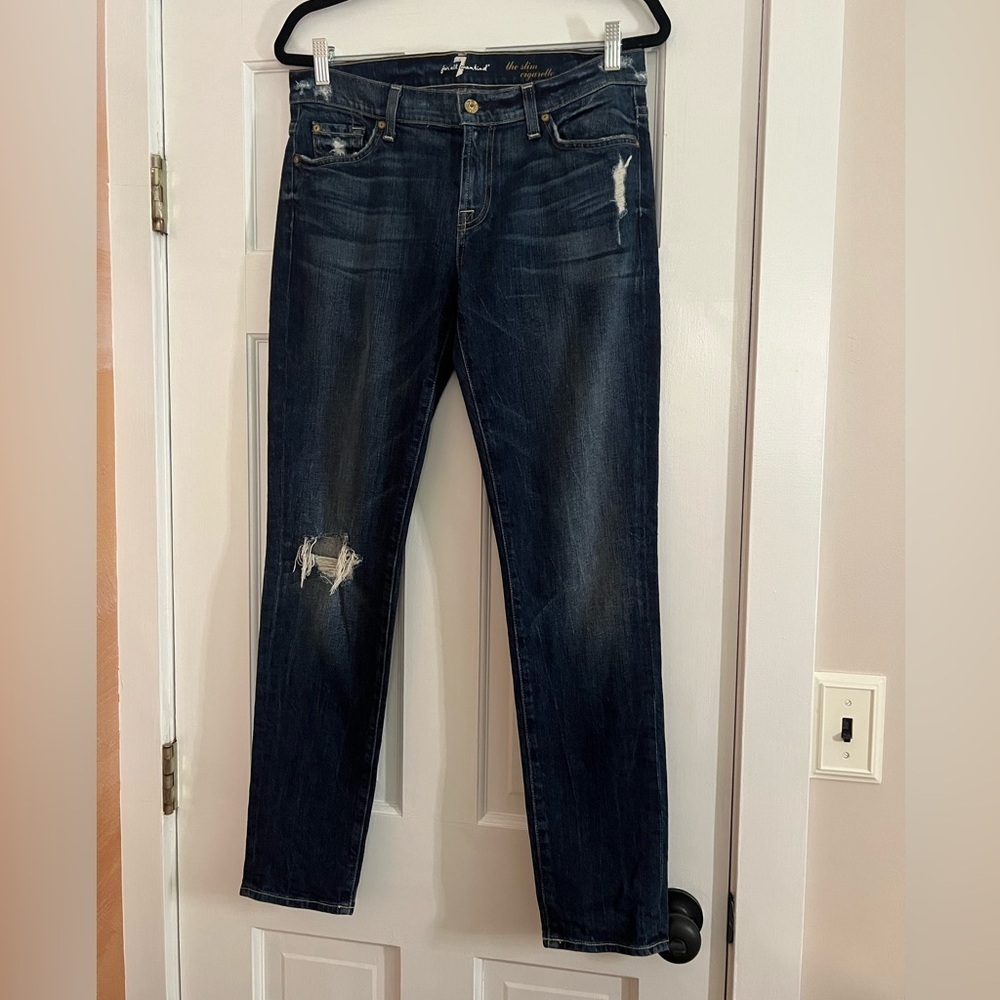 7 FOR ALL MANKIND• THE SLIM CIGARETTE • DENIM